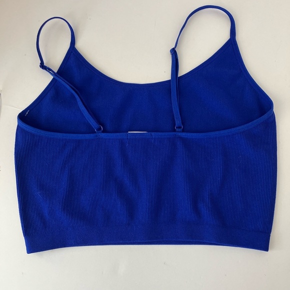 Bozzolo Women’s CamisoleTop,  M/L, Royal Blue, Spagh Straps, Crop, NWT - Picture 2 of 2